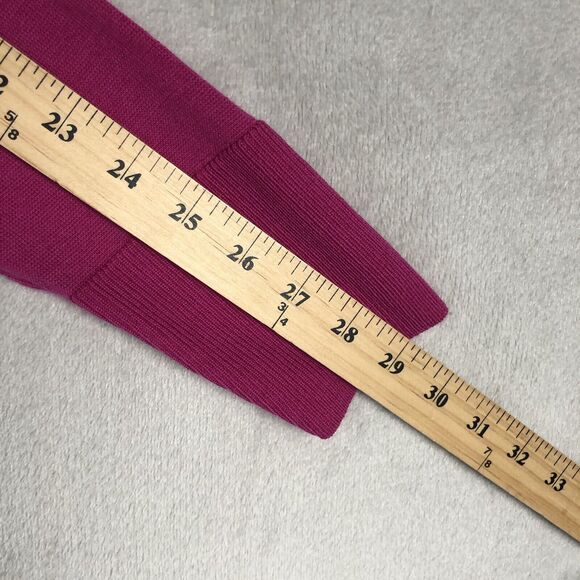 BANANA REPUBLIC 100% Merino Wool V-Neck Sweater Women’s M Pink Fine Gauge EUC - Picture 11 of 11